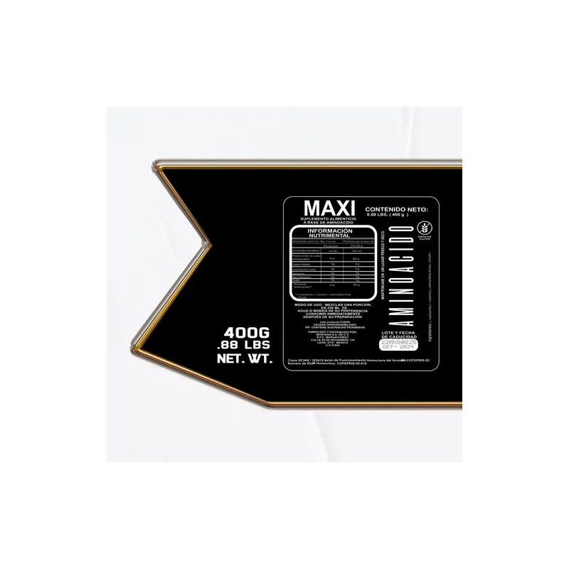 Maxi Suplementos Aminoácidos En Polvo 400g