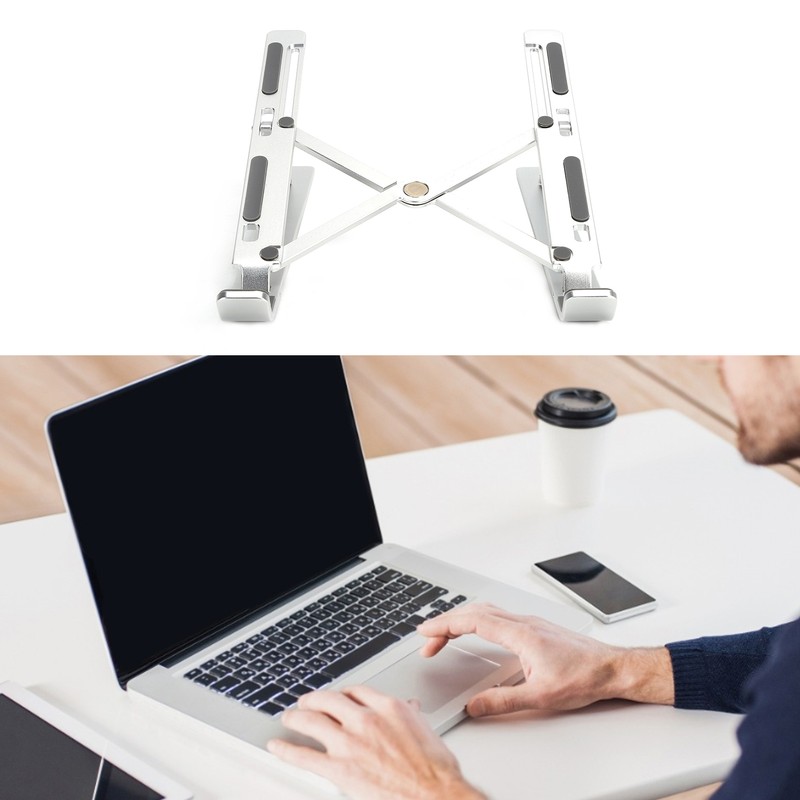 Laptop Stand Foldable Metal Tablet Riser Adjustable Portable Notebook Computer