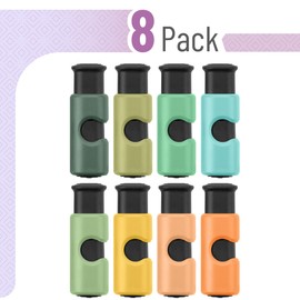 Mr. Pen- Squeeze and Lock Bread Bag Clips, 8 Pack, Cool Autumn Colors, Squeeze and Lock Bread Clips Reusable