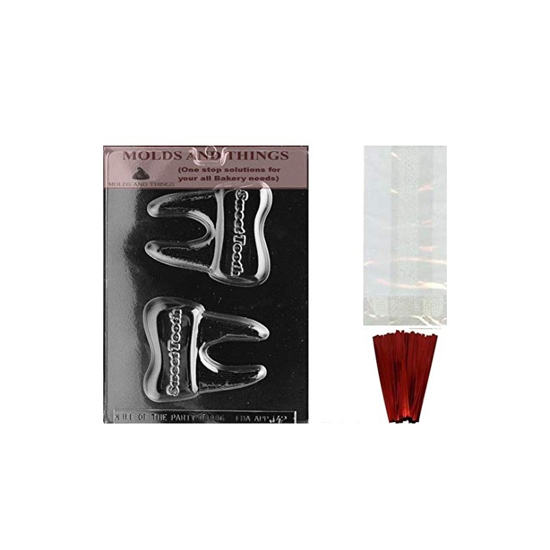 SWEET TOOTH Chocolate Candy Mold With © Candy Making Instruction