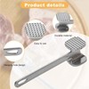Meat Tenderizer Hammer, Stainless Steel Meat Mallet Kitchen Tool, Double