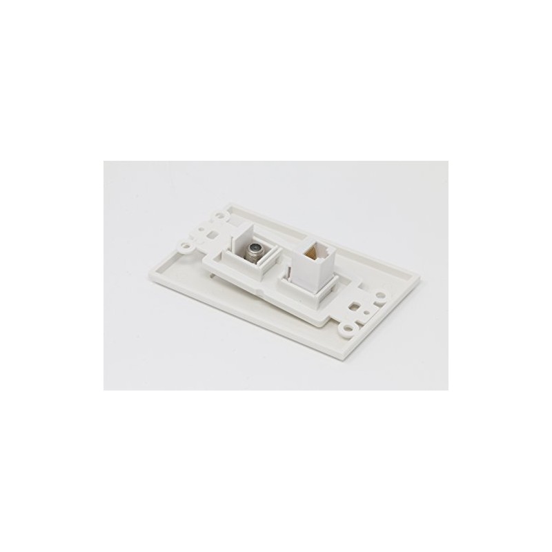 RiteAV - 1 Coax Cable TV F and 1 Cat6
