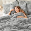 BEDELITE Fleece Twin Comforter Set -Super Soft & Warm Fluffy