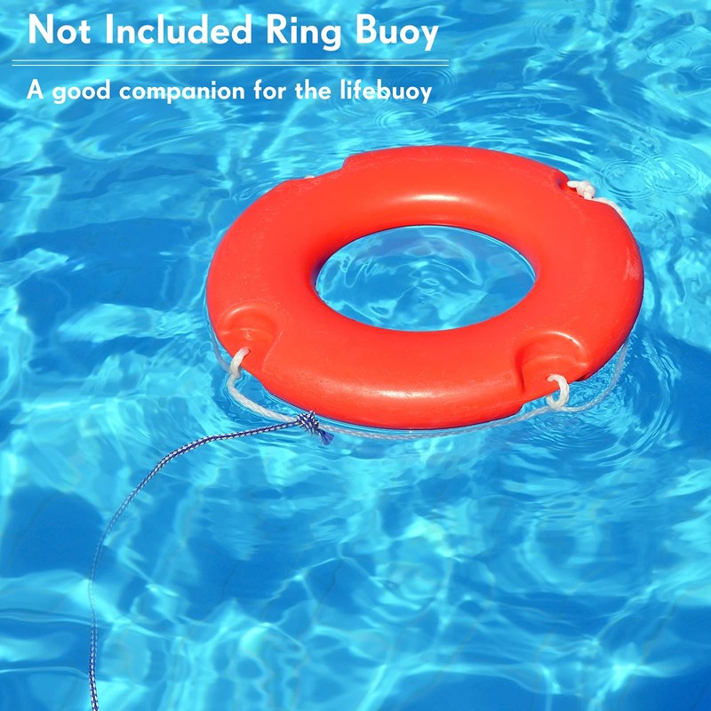 Hollow Braided Polypropylene Line Rope Heaving Line with Spring Hook