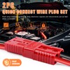 Zhushan 4PCS 1/0 AWG 175A Battery Quick Connect/Disconnect Plugs (Red),