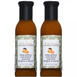 Fischer & Wieser Pineapple Coconut Mango Tequila Sauce, Fisher & Wiesrer (Pack of 2)