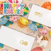 LIYH 50 Pcs Easter Guest Napkins Gold Bunny Disposable Hand