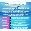 Crystal Clean Eco-Cloth Amazing Lint-Free/Streak-Free/Chemical-Free Microfiber Cloth for Windows &