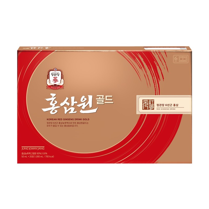 Jenggwanjang 정관장 홍삼원골드 50ml 20포 Korean Red Ginseng Extract Gold