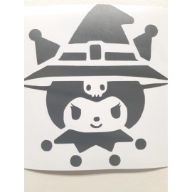 Cute Kuromi Witch Sticker Vinyl Decal Great for Car Windows Laptops Waterproof!