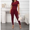 PINSV 2 Piece Sets for Women Summer Casual Jogger Workout