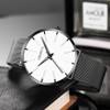 Weicam Men's Simple Mesh Strap Watch Analog Quartz Wrist Watches