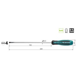 Megadora Thin-Handle Screwdriver, 910