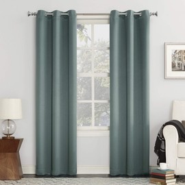 Sun Zero Easton - Panel de Cortina oscurecedora con Ojales, Ahorro de energía, 40 x 54 Pulgadas, Mineral