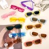 16 Pack Classic Retro Rectangle Sunglasses Women Girls Vintage Square