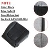 NLQR Front Driver Bottom Replacement Perforated Seat Cover Black Microfiber