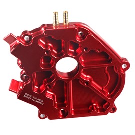 pinkhatcat Dual Bearing Billet Side cover For GX200/Clone 196 Predator Hemi, Ghost, Tillotson 212 and 224 Engine Red