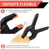 Timotech 12 Clips Resistentes de Plástico, Abrazaderas para Carpintería, Pinzas