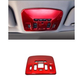 ANUNFRRE Car Accessories Fit for Toyota Camry 2018-2024 ABS（Red） Interior Reading Dome Map Light Cover Trim 1PC Set(with Panoramic Moonroof Only)