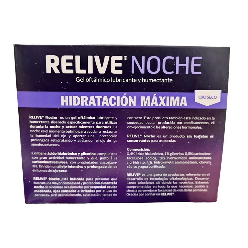 Relive Night Ophthalmic Gel [ Lubricant ] [Moisturizing] [Maximum Hydration]
