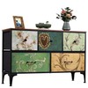 WLIVE Dresser for Bedroom with 5 Drawers, Wide Chest of