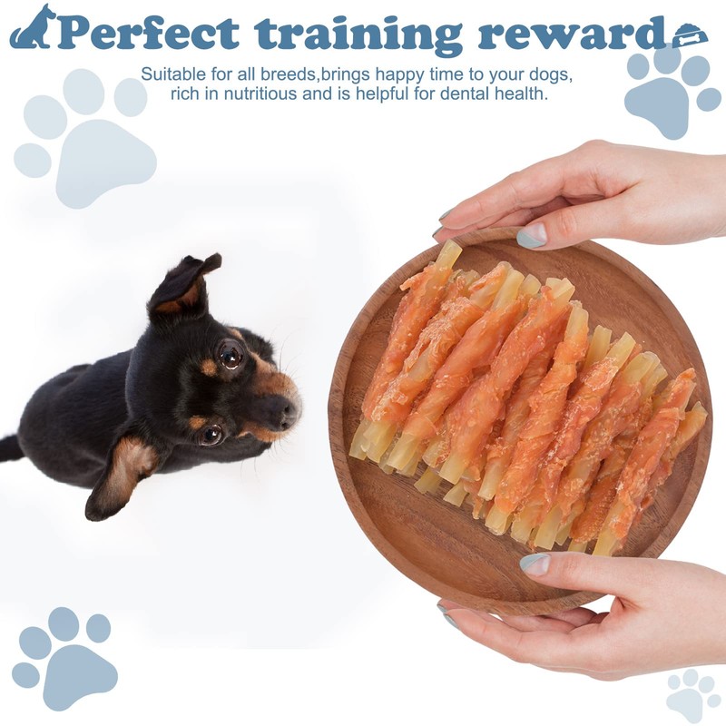 Pawant Dog Treats Soft Chews Rawhide Free Chicken Wrapped Cod