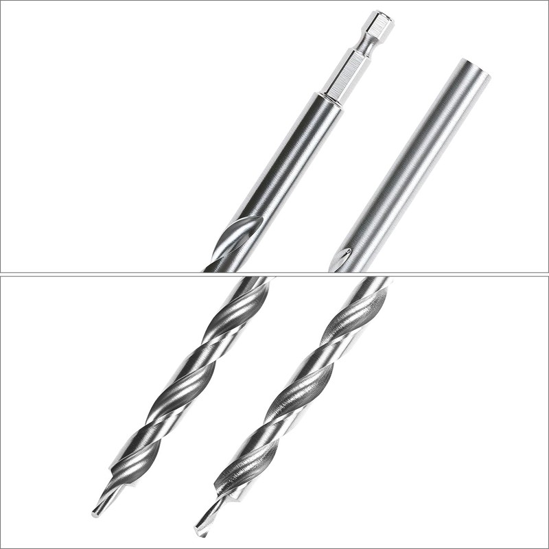 QWORK 4 Pieces 3/8 Inch Pocket Hole Drill Bit Set,