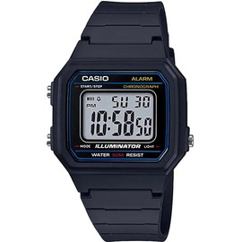 Casio W-217H-1AV Standard Digital Men's Wristwatch, Black, Overseas Model