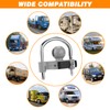 Funmit Trailer Lock Universal Hitch Lock with Combination Lock, fit