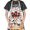 WZMPA Chicken Farm Kitchen Apron With Pockets Chicken Farmer Gift