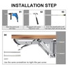Pack of 2 200 mm Folding Console Heavy Duty Stainless