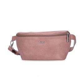 Zwei Damen Hip Bag Mademoiselle.M MH4 Bauchtasche 25 cm 1 Liter aus hochwertigem Kunstleder, Crossbody Bag wasserabweisend, 3-in-1 bequeme Brusttasche, Gürteltasche & Hüfttasche (blush)