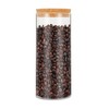 Luxtea Glass Jar Borosilicate Canister 34oz with Cork Stopper Lid,
