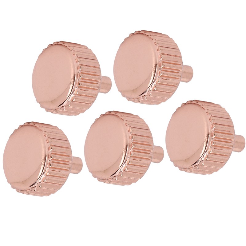 5pcs Professional Replacement Watch Crown Rose Gold Watch Crown Repairing