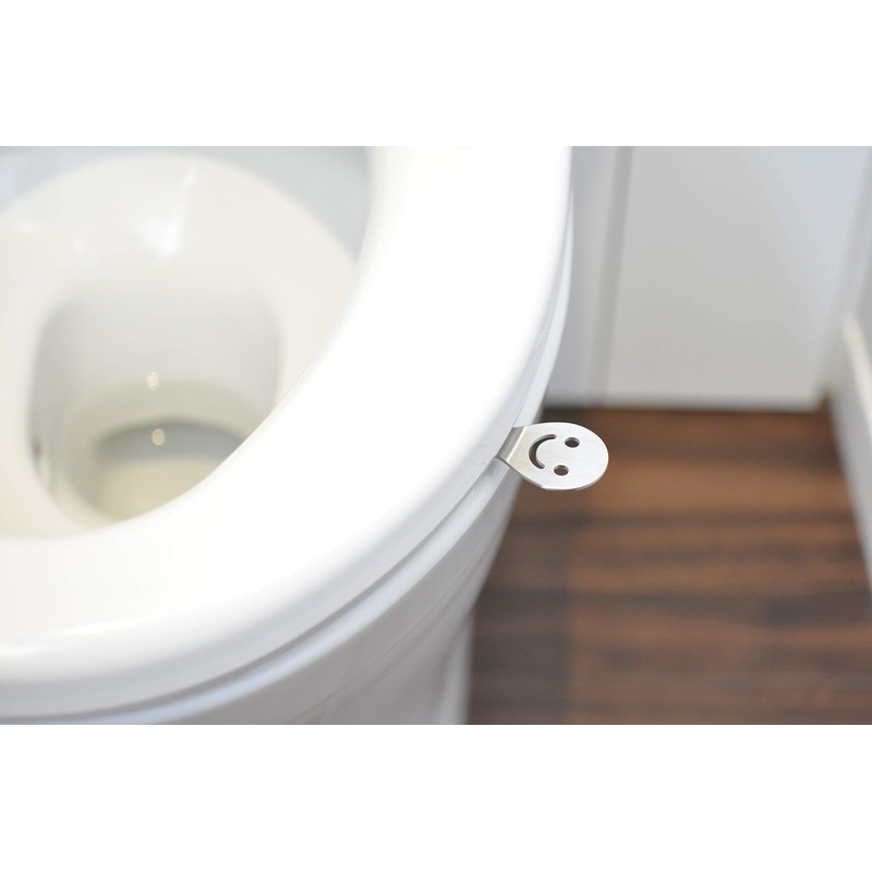 Elements 4537208921234 Smile Toilet Seat Handle, Silver