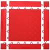 ISL Garage Tile, Solid Side Parts, Female Type, Red, Set