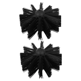 CHILDWEET Chimney Brush Head Duct Brush Replacement Easy Assemble Flexible Rods for Fireplace Exhaust Vents