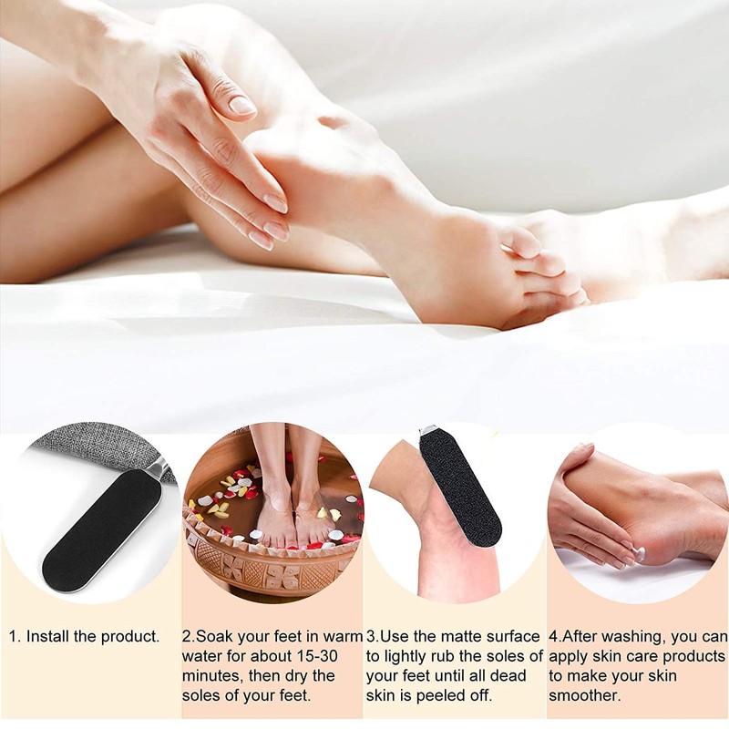 EBANKU 50pcs Foot Files Replacement Pads, Replacement Pads for Pedicure