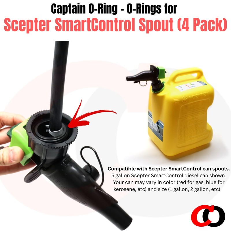 Captain O-Ring – Replacement O-Rings for Scepter SmartControl Gas Can