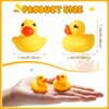 Teling 200 Pcs Mini Rubber Ducks in Bulk Yellow Tiny