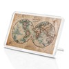 World Hemispheres Map Classic Fridge Magnet - Rustic Geography #14392