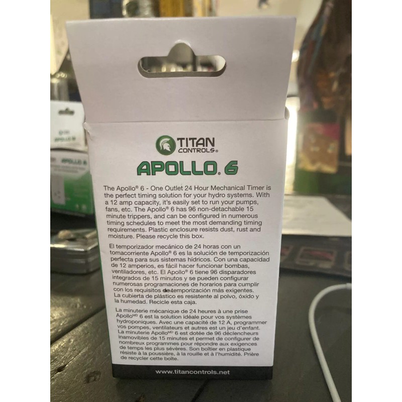 Titan Controls Apollo 6 One (1) Outlet 24 Hour Mechanical