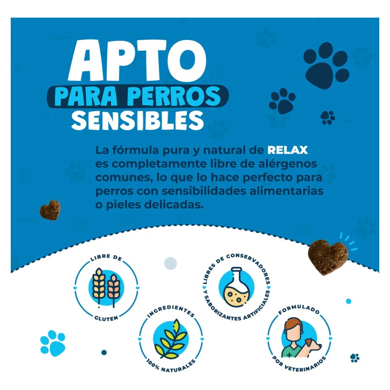 Waggys® Relax Suplemento Natural Para Estrés Y Ansiedad 60pz