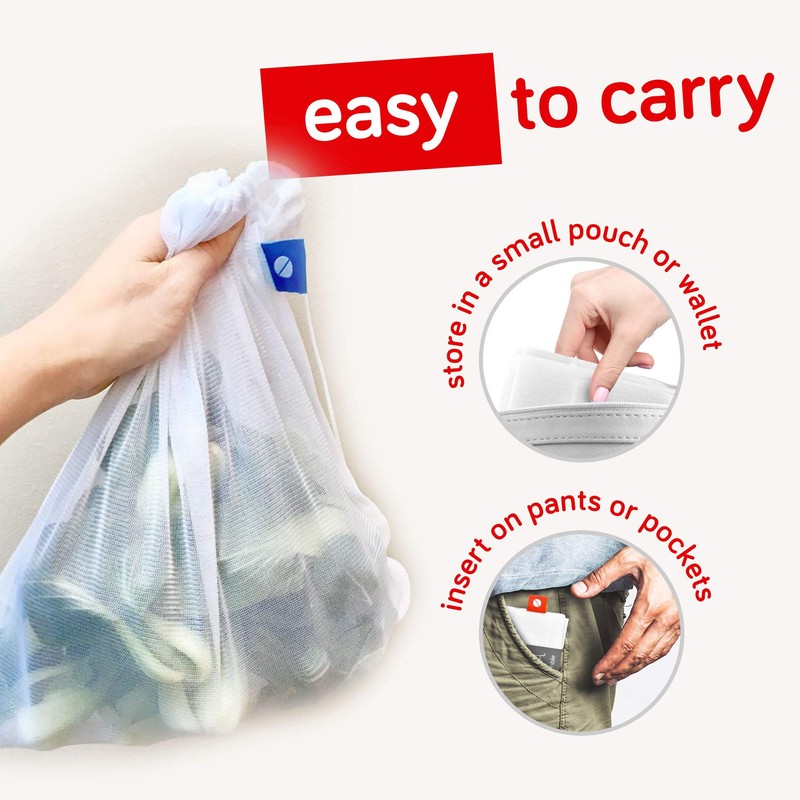 FLIP AND TUMBLE - Reusable Produce Bags â€“ Washable Mesh