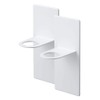 Yamazaki Magnetic Bathroom Dispenser Holder, Tower, White, Set of 2,