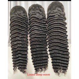 Best 100% Raw Burmese Curly Human Hair Wig Glueless Lace Front Wigs Pre Plucked 13x4 13x6 Hd Lace Frontal Wig Cambodian Wavestyle: Loose Deep Wave, stretched length: 10 inches, Lace Size: 4x4