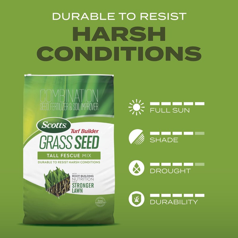 Scotts Turf Builder Grass Seed Tall Fescue Mix with Fertilizer