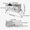 Portable Charcoal Grill, Total 343 Sq. In. Foldable Tabletop BBQ