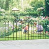 FOREHOGAR Garden Fence Border 32inX20ft Black Metal Wire Garden Fencing