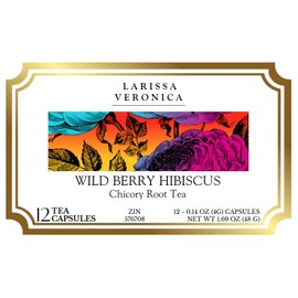 Wild Berry Hibiscus Chicory Root Tea (Single Serve K-Cup Pods) (12 pods, ZIN: 576708)